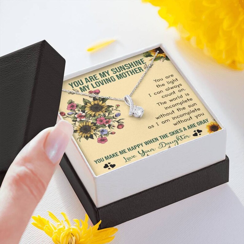 You Are My Sunshine Mother/'s Day Gift Necklace Christmas Gift Mommy Necklace Gift To My Mother Alluring Beauty Necklace Mommy Birthday