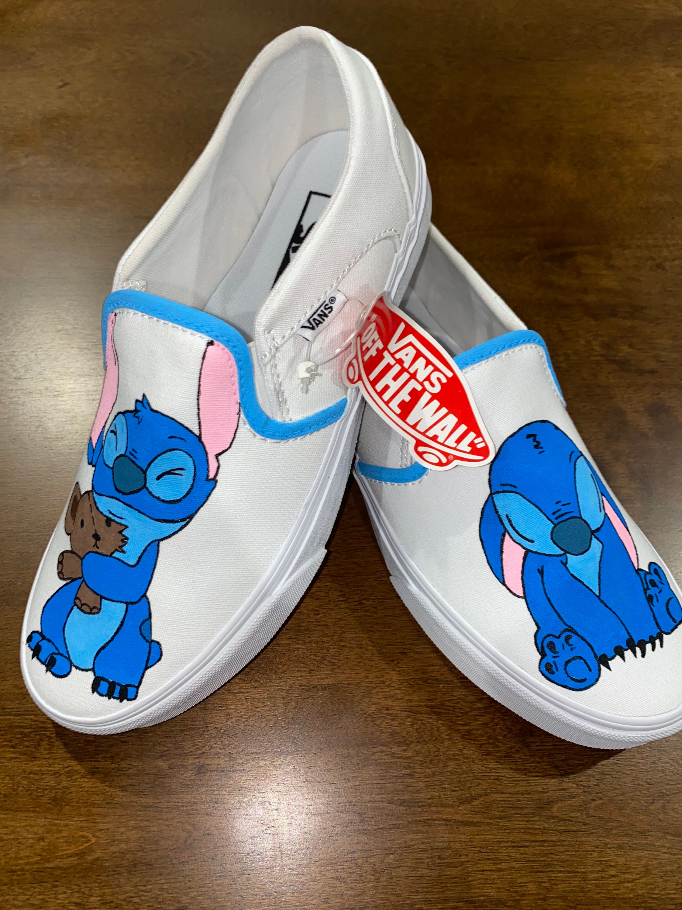 Stitch Hand-painted Custom Vans/ Lilo and Stitch/ Disney | Etsy