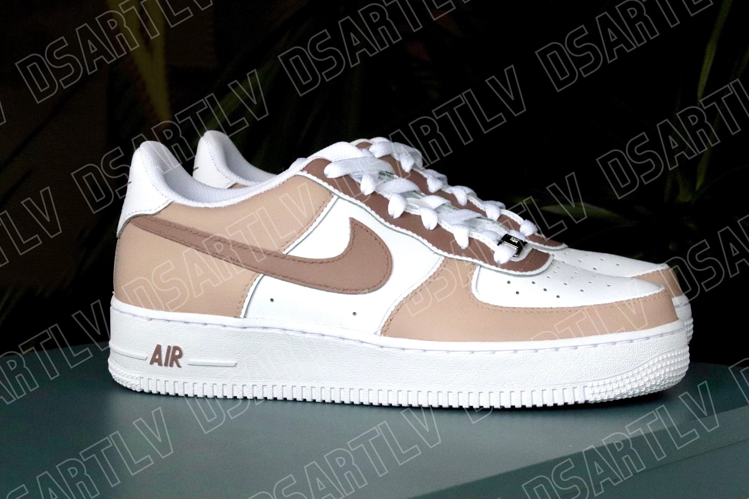 nike air force 1 zwart bruin