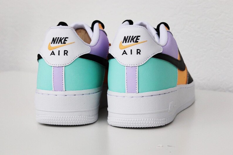  NIKE Air Force 1 Custom Sneakers Pastel Shoes Womens shoes Etsy