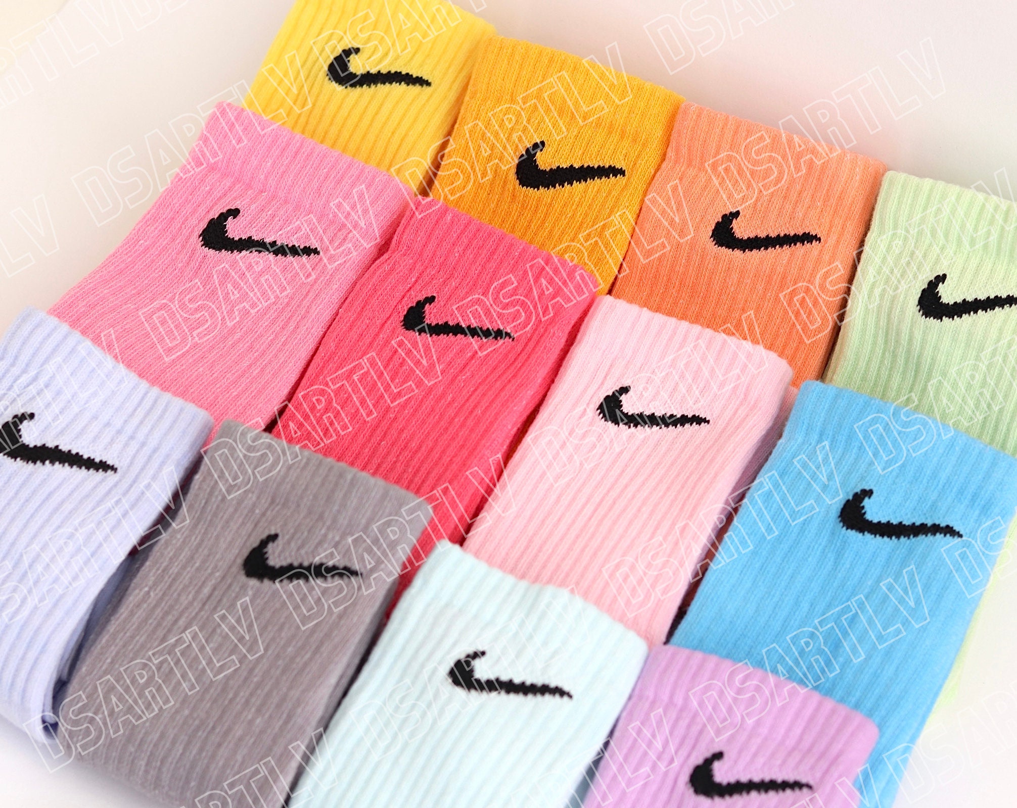 Nike Socks Pastel Womens | Etsy