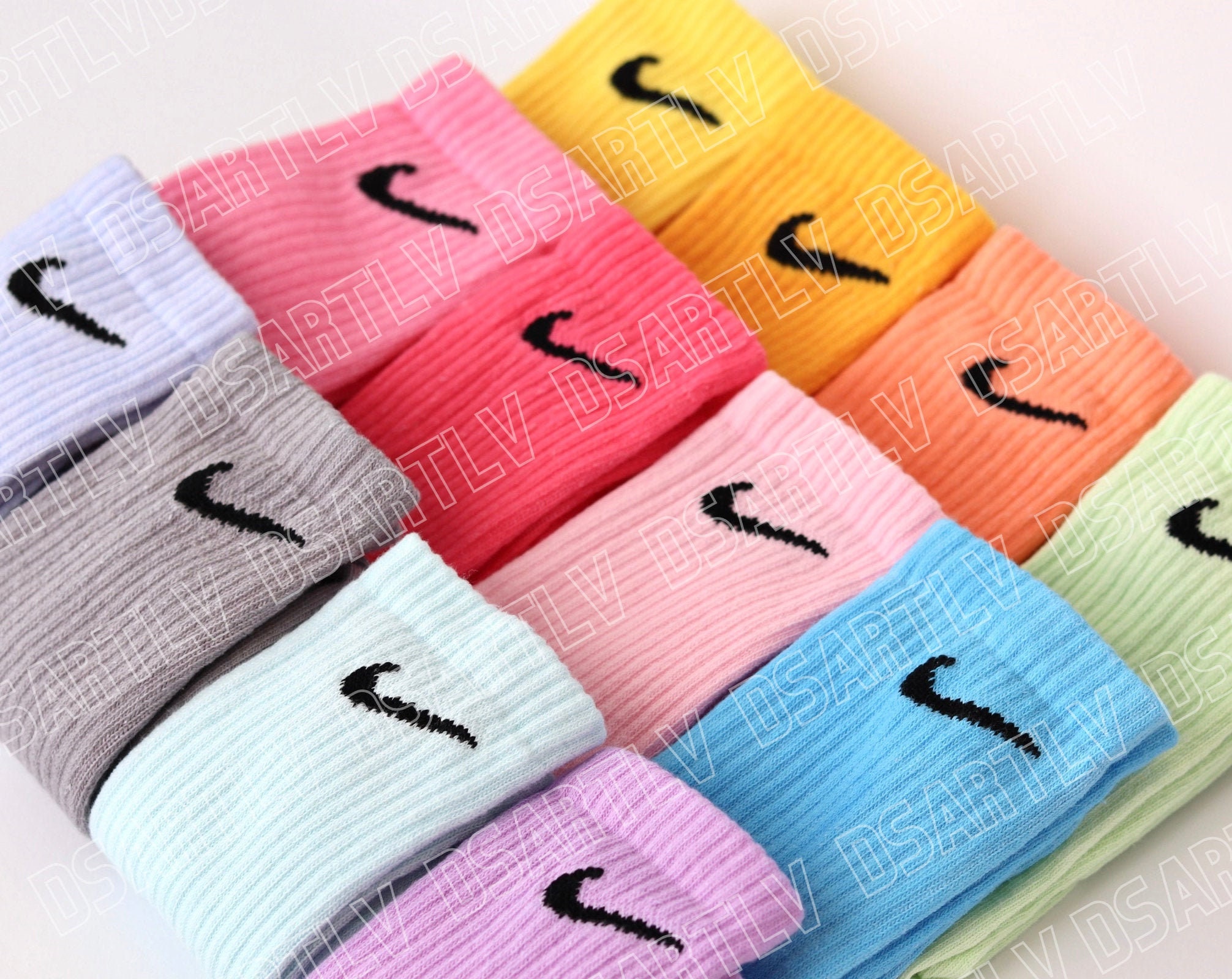 Nike Socks Pastel Womens Etsy