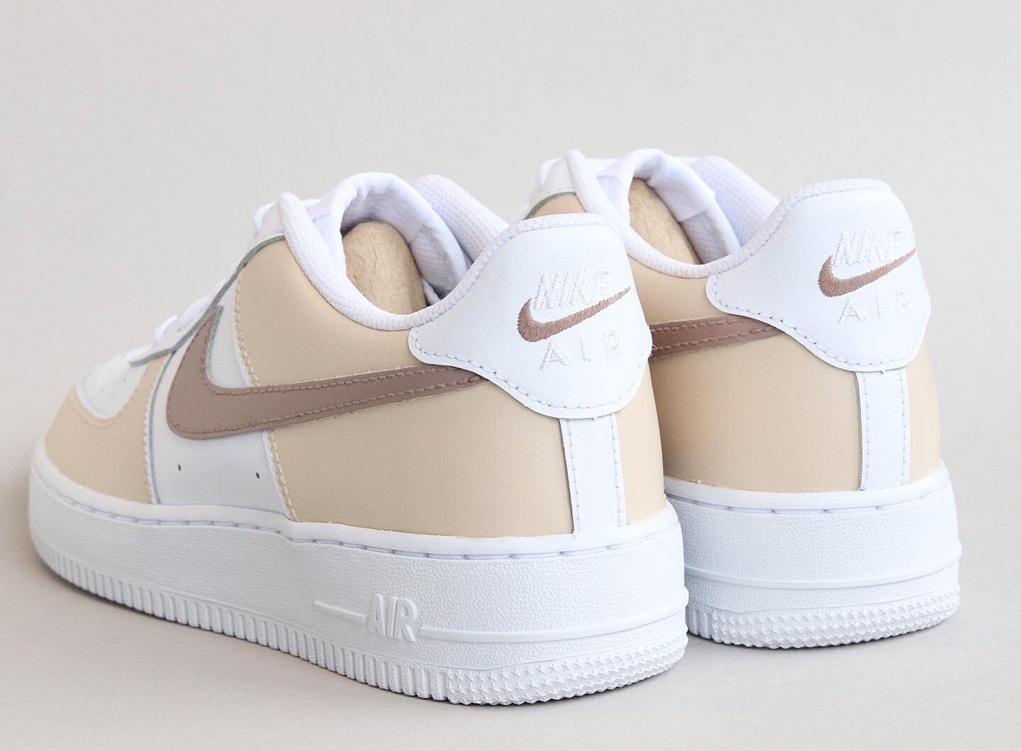 air force 1 beige and brown