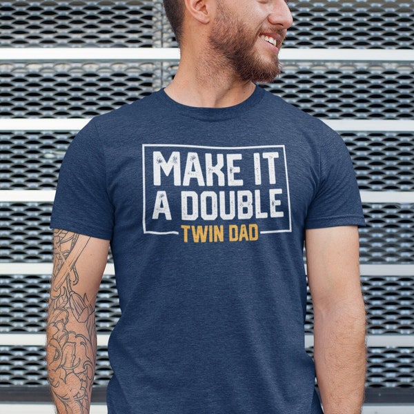 Dad of Twins Dad 2 T Shirt