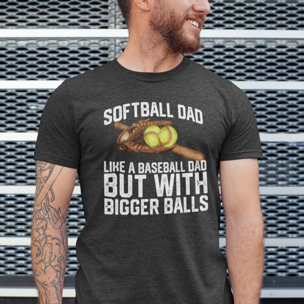 Softball Dad Shirt, Softball Shirts, Game Day Senior Night Tee, Softball Coach Gift, Fathers Day Gift, Dad Birthday Shirts, Husband Daddy