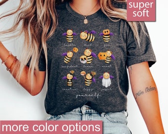 Halloween Bee Shirt, Halloween Honey Bee Shirt, Halloween Bumble Bee Tee, Bee Gifts, Be Kind Shirt, Bee Shirts For Women, Beekeeping Shirt