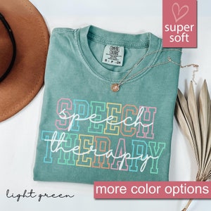Comfort Colors® camisa de logopedia, camisa de logopeda, es un buen día para la camisa de logopedia, regalo para terapeuta, comunicación