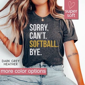 Koszulka do softballu, prezent do softballu, mama do softballu, koszulki do softballu, koszulka do softballu przepraszam nie mogę softballu do widzenia, koszulka męska i damska premium unisex