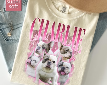 Maglietta personalizzata per cani Comfort Colors, maglietta personalizzata per animali domestici, maglietta personalizzata Bootleg, regalo in ricordo del cane