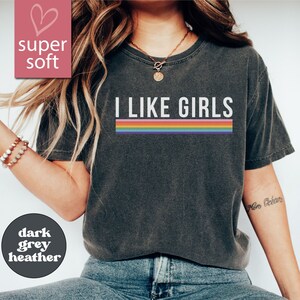 I Like Girls Shirt, Lesbian Shirt, Love Shirt, LGBT Heart Womens Sign Love Equality Gay Shirt, Lesbian Pride, Womens Lesbian Couple Gift