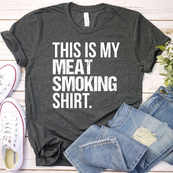 This Is My Meat Smoking Shirt - Funny Mens BBQ Pitmaster, Barbecue Lover TShirt Father's Day Christmas, Premium Men Woman Unisex Shirt