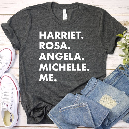 Harriet Rosa Angela Michelle Me Shirt Black Fist Shirt - Etsy