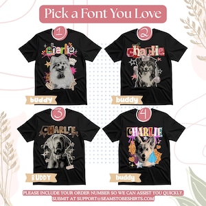 Comfort Colors® Custom Dog Shirt, Custom Pet Shirt, Retro Pet Shirt, Dog Remembrance Gift, Retro Y2K Ransom image 8