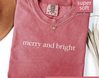 Comfort Colors® Christmas Xmas Shirt, Christmas Trees Shirt, Holiday Tshirt, Womens Holiday Tees, Christmas Season Shirt, Santa Winter Shirt