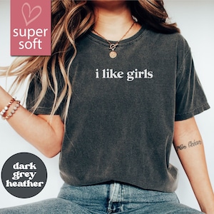 I Like Girls Shirt, Lesbian Shirt, Love Shirt, LGBT Heart Womens Sign Love Equality Gay Shirt, Lesbian Pride, Womens Lesbian Couple Gift