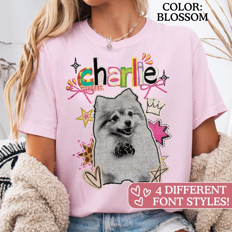 Comfort Colors® Custom Dog Shirt, Custom Pet Shirt, Retro Pet Shirt, Dog Remembrance Gift, Retro Y2K Ransom image 2