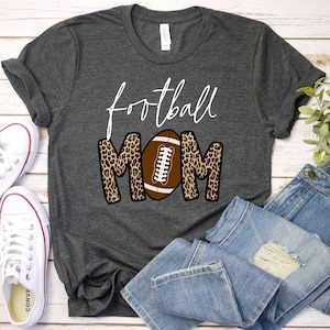 Koszulka Football Mom dla mamy na dzień matki, koszulka Football Mom dla kobiet, słodka koszulka Football Mom, prezent na dzień matki dla Football Mom
