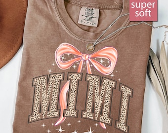 Camisa de leopardo Comfort Colors® para Mimi, regalos para Mimi, regalo para Mimi, regalo para Mimi, regalo para abuela, camisa para abuela