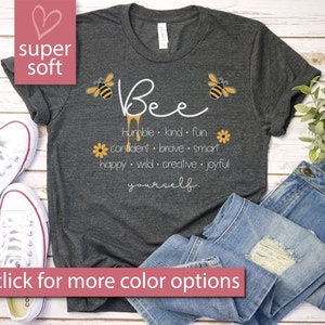Camisas de profesora de abejorros para mujeres, camiseta de gran tamaño Save The Bees, ropa divertida de abejas, camisetas de mamá, regalo para amantes de las abejas, tops de abejas reina