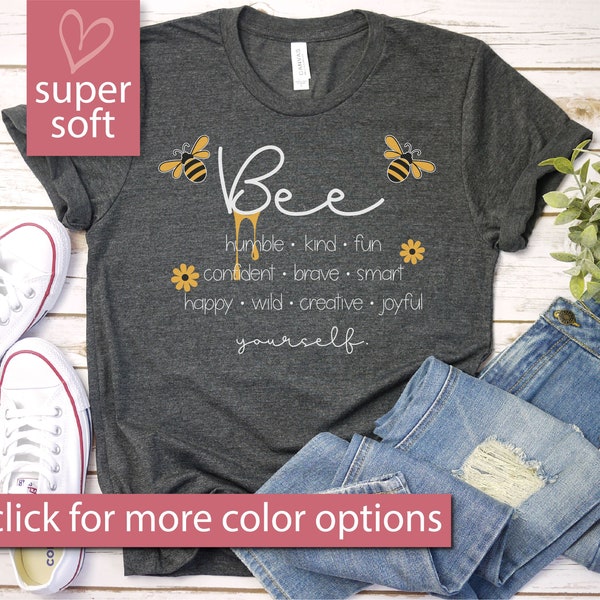 Bumble Bee Teacher Shirts For Women, Save The Bees Oversized Tshirt, Funny Honey Bee Clothing, Mom Tees, Gift For Bee Lover, Queen Bee Tops