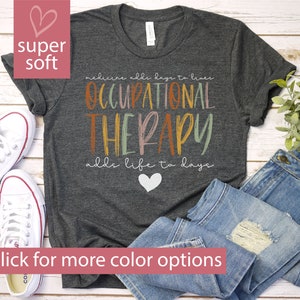 Colorful Occupational Therapy Shirt Super Ot Squad T-Shirt Colorful Occupational Therapy Shirt Super Ot Squad T-Shirt