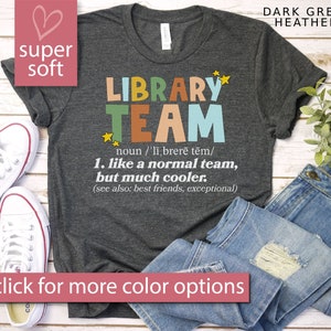 Library Team Shirt, Librarian Shirt, Gift For Librarian Gifts, Library Squad, Library T-Shirt, Library Crew, Reading Coach, Specialist Gift
