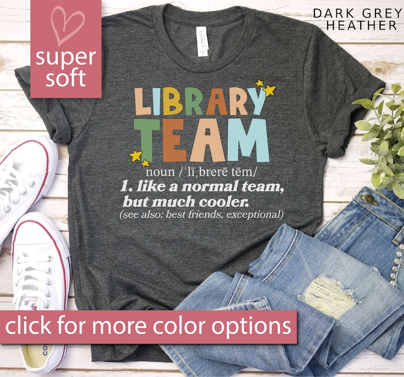 Library Team Shirt, Librarian Shirt, Gift For Librarian Gifts, Library Squad, Library T-Shirt, Library Crew, Reading Coach, Specialist Gift image 1