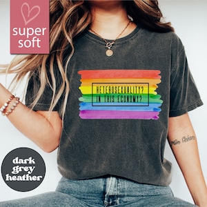 Sarkastisches Heterosexuelles Shirt, LGBTQ Shirt, lustiges Gay Shirt, Pride Month Tshirt, LGBTQ Verbündetes Tshirt, Nicht-Binäres Shirt, Gay Pride Shirt, Trans