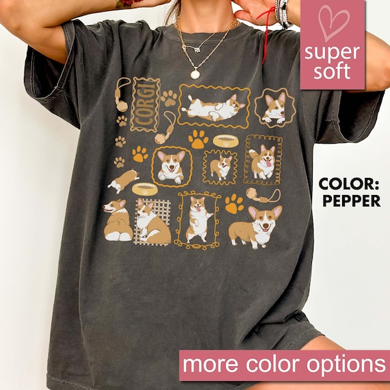 Comfort Colors® Corgi Shirt, Corgi Gifts, Corgi Gift, Dog Mom Shirt, Corgi Mom Shirt, Corgi Lover Shirt, Dog Lover