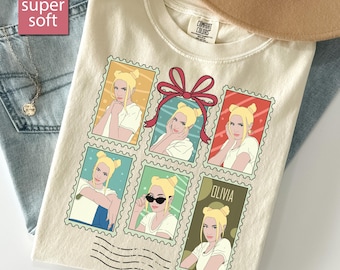 Comfort Colors® Custom Girlfriend Shirt, Boyfriend Shirt, Face Shirt, Personalized Birthday Bootleg Gift, Group Shirt, Bachelorette Surprise