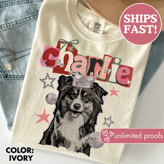 Comfort Colors® Custom Dog Shirt, Custom Pet Shirt, Retro Pet Shirt, Dog Remembrance Gift, Retro Y2K Ransom