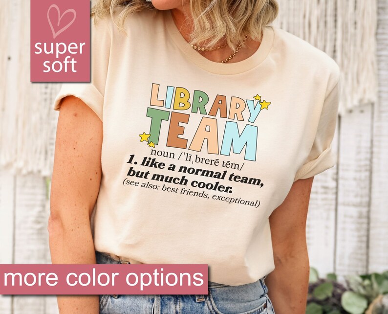 Library Team Shirt, Librarian Shirt, Gift For Librarian Gifts, Library Squad, Library T-Shirt, Library Crew, Reading Coach, Specialist Gift image 5