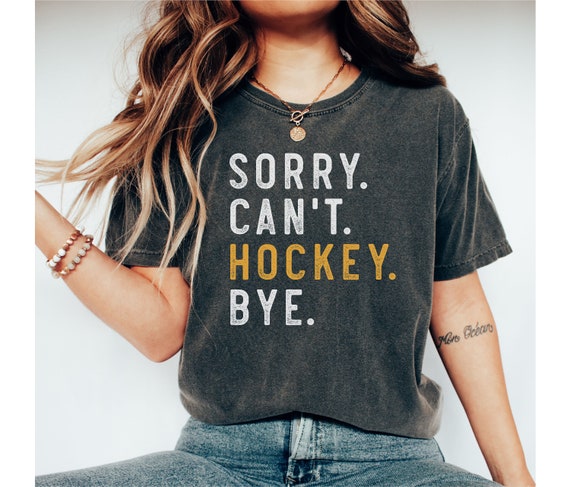 T-shirt Humour Hockey Sur Glace - Coton 100% - Cadeau Pour Joueur