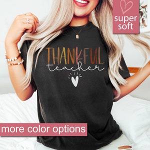 Thanksgiving Teacher Shirt, Thankful Teacher, Rainbow Pumpkin Shirt, Thanksgiving Vacation Shirt, Family Thanksgiving Shirt, Dinner Gift