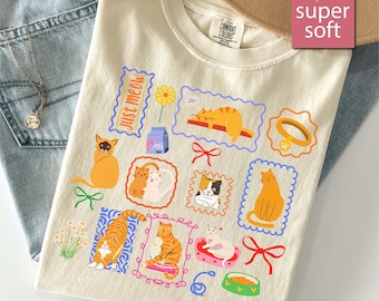 Comfort Colors® Cat Shirt, Cat Gifts, Cat Lover Gift, Cat Dad Shirt, Cat Mom Gifts, Gifts For Cat Lovers