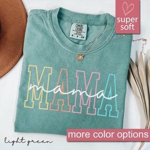 Comfort Colors® Mama Shirt For Mothers Day Gift From Daughter, Mama Tshirt For Birthday Gift For Her, Baby Shower Gift, Mom Pregnancy Gift
