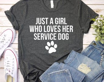Chemise pour chien d'assistance - Chemise pour propriétaire de chien d'assistance, chien de travail, dresseur de chiens d'assistance, cadeau pour chien d'assistance, chemise unisexe premium homme femme