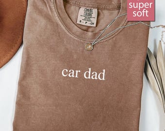 Comfort Colors® Auto Papa, Auto Shirts Geschenk für Papa, Mechaniker Auto Liebhaber Shirt, Herren Auto Shirt, Auto Kerl T-Shirt, Geschenk für Ehemann Vater Papa