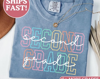 Comfort Colors® Second Grade Teacher Shirt, 2nd Grade Shirt, 2nd Grade Teacher Shirt, 2nd Grade T-Shirt, Second Grade Tee, Elementary School