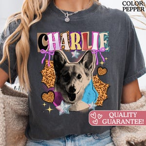 Comfort Colors® Custom Dog Shirt, Custom Pet Shirt, Retro Pet Shirt, Dog Remembrance Gift, Retro Y2K Ransom image 4