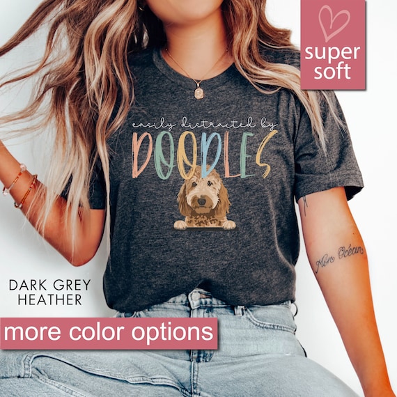 Easily Distracted By Volleyball And Dogs Two Sides T-Shirt Easily Distracted By Volleyball And Dogs Two Sides T-Shirt