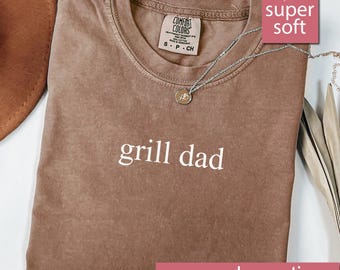 Comfort Colors® Grill Dad Shirt, Grilling Gifts For Grill Dad, Meat Smoker Grill T-Shirt, Funny Chef Shirt, BBQ Smoker Gift, BBQ Shirt Gifts