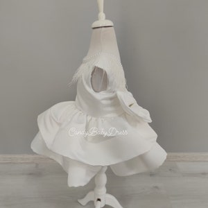 White Baby Dress , White Birthday Dress ,Special Occassion Girl Dress , White Party Girl Dress , Luxury Girl Dress ,White Tulle Dress ,