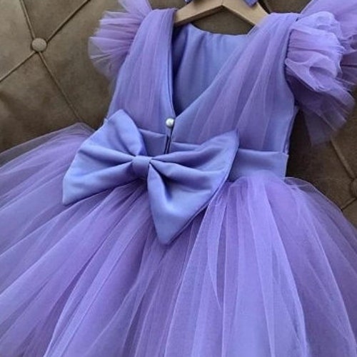 Purple Girl Dress Luxury Belle Costume Flower Birthday - Etsy