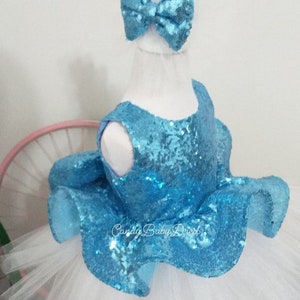 Baby Blue Girl Dress ,Luxury Girl Dress ,Birthday Girl Dress ,Party Girl Outfit ,1st Birthday , Baby Blue Tutu Dress , Baby Blue Tulle Dress