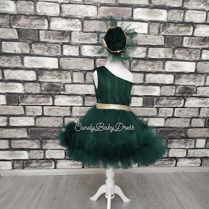 Emerald Green Girl Dress , First Birthday Green Girl Dress , Green Girl Outfit , Party Outfit , 1st Birthday Green Dress , Green Tutu Dress