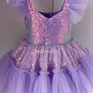 Lilac Lavender Baby Dress Special Occasions,flower Girl Dresses, Custom