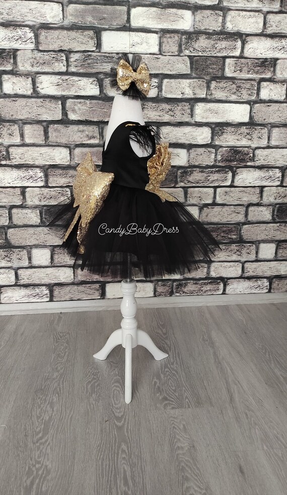 black sequin tutu dress vintage 80s black sequin tutu party dress XXs/XS