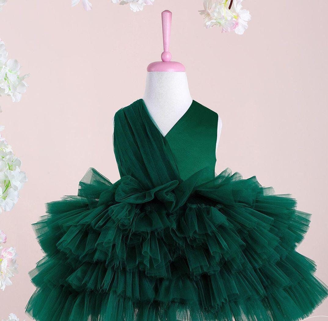 emerald green dress 3 6 months Isobella & Chloe Mistletoe Emerald Dress in Green at Nordstrom, Size 6 main image 0