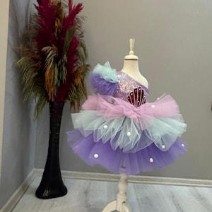 Mermaid Costume, Mermaid Dress, Ariel Dress , Baby Girl Dress, Special Occasion, First Birthday Dress, Baby Girl Party Dress,